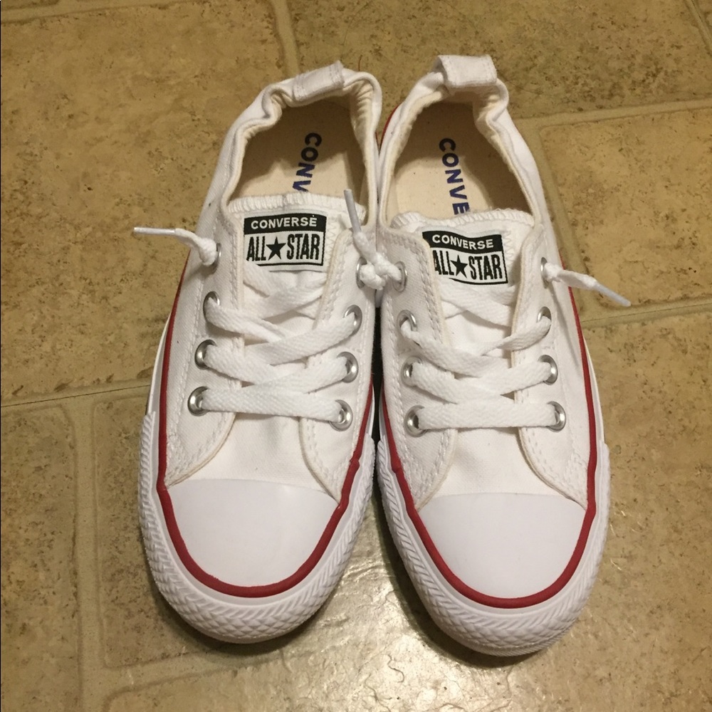 White low top converse
